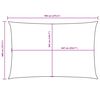 vidaXL Sunshade Sail Oxford Fabric Rectangular 4x7 m Terracotta
