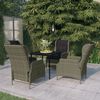 vidaXL 5 Piece Garden Dining Set Brown