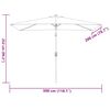 vidaXL Garden Parasol with Metal Pole 300x200 cm Anthracite