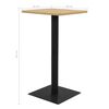 vidaXL Bistro Table Oak Colour 60x60x107 cm