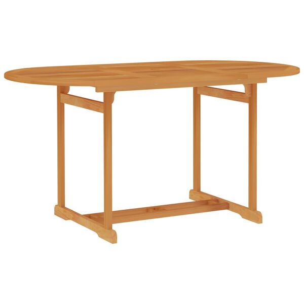 vidaXL Garden Table 150x90x75 cm Solid Teak Wood