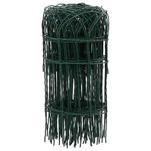 vidaXL Garden Border Fence Powder-coated Iron 10x0.4 m