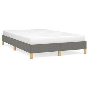 vidaXL Bed Frame without Mattress Dark Grey 120x200 cm Fabric