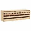vidaXL Chicken Laying Nest | Brown and natural wood | Solid pine wood, plywood