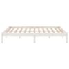 vidaXL Bed Frame without Mattress White Solid Wood 120x200 cm