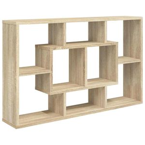 vidaXL Wall Shelf Sonoma Oak 85x16x52,5 cm Engineered Wood