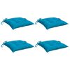 vidaXL Chair Cushions 4 pcs Light Blue 50x50x7 cm Oxford Fabric