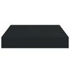 vidaXL Floating Wall Shelves 2 pcs Black 23x23.5x3.8 cm MDF