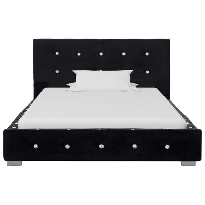 vidaXL Bed Frame Black Velvet 90x200 cm