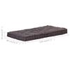 vidaXL Pallet Floor Cushion Cotton 120x80x10 cm Anthracite