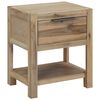 vidaXL Nightstands with Drawers 2 pcs 40x30x48 cm Solid Acacia Wood