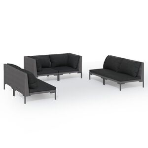vidaXL Garden Lounge Set | Dark grey