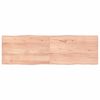vidaXL Table Top Light Brown 160x50x(2-4) cm Live Edge