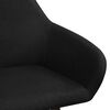 vidaXL Dining Chairs 4 pcs Black Fabric