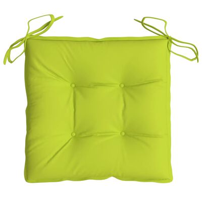 vidaXL Chair Cushions 2 pcs Bright Green 50x50x7 cm Oxford Fabric
