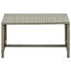 vidaXL Coffee Table Beige 70x40x38 cm Poly Rattan