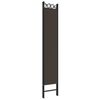 vidaXL 5-Panel Room Divider Brown 200x220 cm Fabric