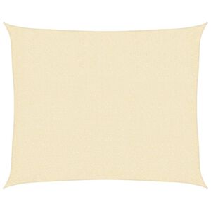 vidaXL Sunshade Sail 160 g/m&sup2; Cream 2,5x3 m HDPE