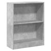 vidaXL Bookshelf Concrete Grey 60x24x76 cm Engineered Wood