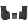vidaXL Bistro Set | Grey, Dark Grey