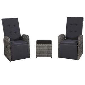 vidaXL Bistro Set | Grey, Dark Grey