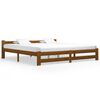 vidaXL Bed Frame without Mattress Honey Brown Solid Pine Wood 200x200cm