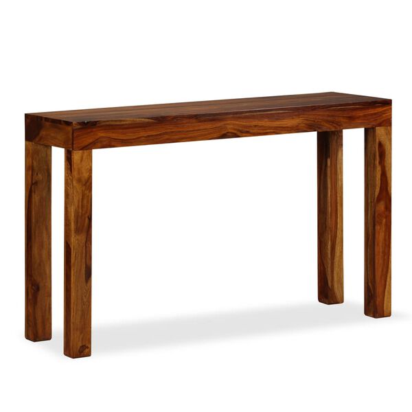 vidaXL Console Table Solid Acacia Wood 120x35x75 cm