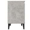 vidaXL Bed Cabinet with Metal Legs Concrete Grey 40x30x50 cm