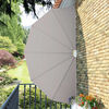vidaXL Collapsible Terrace Side Awning Cream 200 cm
