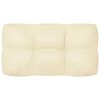 vidaXL Pallet Sofa Cushions 7 pcs Cream