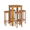 vidaXL 5 Piece Garden Bar Set Solid Wood Acacia