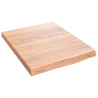 vidaXL Wall Shelf Light Brown 40x50x(2-4) cm Treated Solid Wood Oak