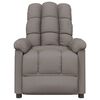 vidaXL Recliner Chair Taupe Fabric