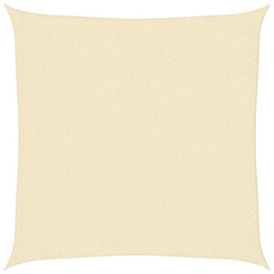 vidaXL Sunshade Sail 160 g/m&sup2; Cream 2,5x2,5 m HDPE