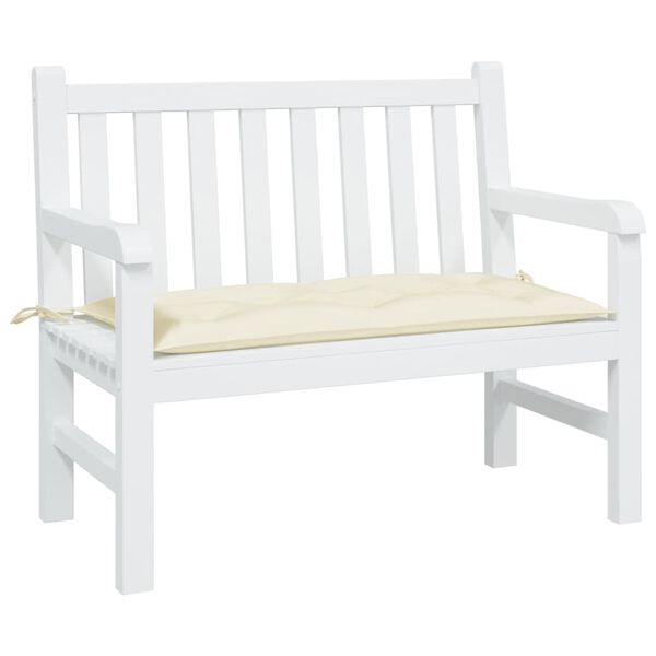 vidaXL Garden Bench Cushion Cream White 100x50x7 cm Oxford Fabric