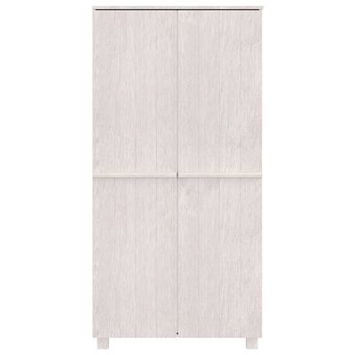 vidaXL Wardrobe HAMAR White 89x50x180 cm Solid Wood Pine