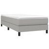 vidaXL Box Spring Bed Frame Light Grey 90x200 cm Fabric