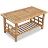 vidaXL Coffee Table | Brown | Bamboo | Medium | Durable | Coffee Table