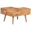 vidaXL Coffee Table 70x60x42 cm Solid Acacia Wood