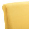 vidaXL Dining Chairs 4 pcs Yellow Fabric