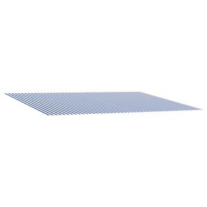 vidaXL Awning Replacement Fabric Blue and White 400 x 300 cm Polyester