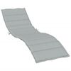 vidaXL Sun Lounger Cushion Melange Light Grey 200x60x4 cm Fabric
