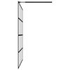 vidaXL Walk-in Shower Screen Frosted Tempered Glass 140x195 cm