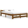 vidaXL Bed Frame without Mattress Honey Brown Solid Pine Wood 120x200cm