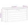 vidaXL Garden Storage Box 280 L Brown
