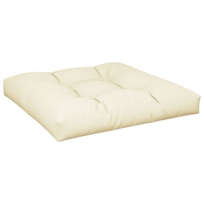 vidaXL Pallet Cushions 2 pcs Cream Fabric