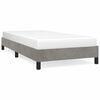 vidaXL Bed Frame without Mattress Light Grey 90x200 cm Velvet