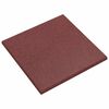 vidaXL Fall Protection Tiles 18 pcs Red 50 x 50 cm Rubber