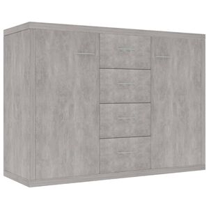 vidaXL Sideboard | Concrete grey | Engineered wood | Standard