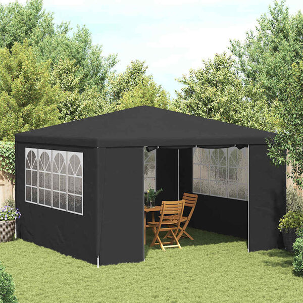 vidaXL Professional Party Tent with Side Walls 4x4 m Anthracite 90 g/m?